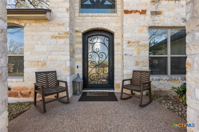 2015 Th Jones Mill Way, Salado, TX 76571 - view of exterior entry with stone siding