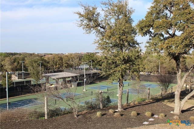 view of tennis court