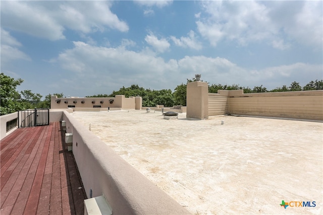 view of wooden terrace