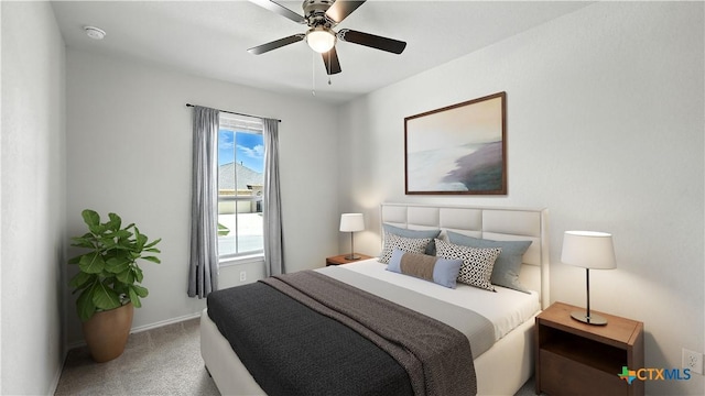 3938 Legend Park, New Braunfels, TX 78130 - bedroom featuring carpet and a ceiling fan