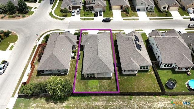 3938 Legend Park, New Braunfels, TX 78130 - aerial view of residential area featuring property parcel outlined