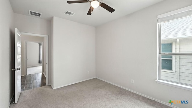 3938 Legend Park, New Braunfels, TX 78130 - carpeted empty room featuring ceiling fan and baseboards