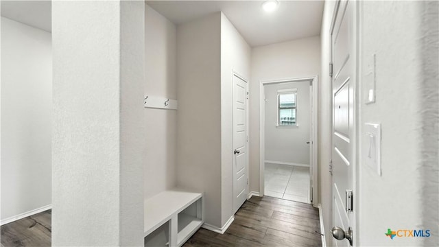 3938 Legend Park, New Braunfels, TX 78130 - mudroom with dark wood finished floors and baseboards