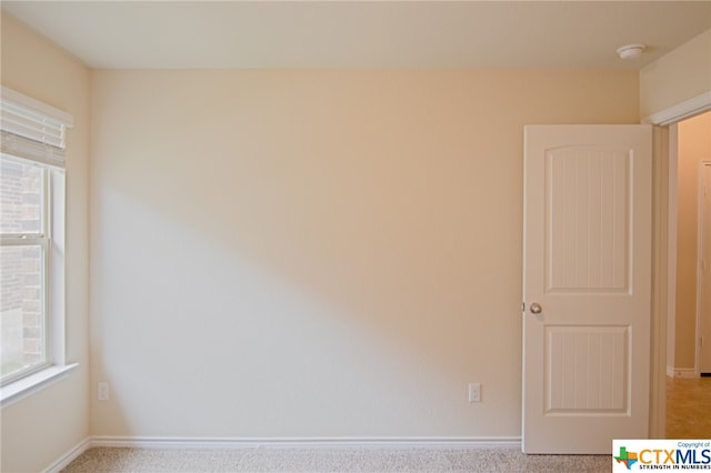 view of carpeted empty room