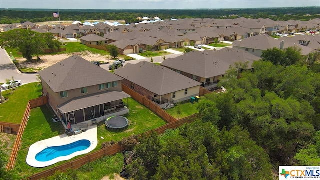 birds eye view of property