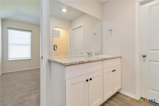 2969 Wolfcreek, New Braunfels, TX 78130 - bathroom featuring vanity and baseboards