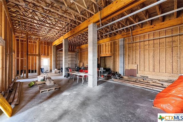 misc room featuring concrete floors