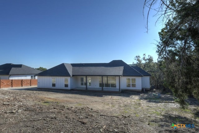 back of house featuring a patio area