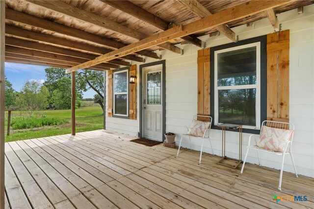 10843 US Highway 90, Harwood, TX 78632 - view of wooden deck