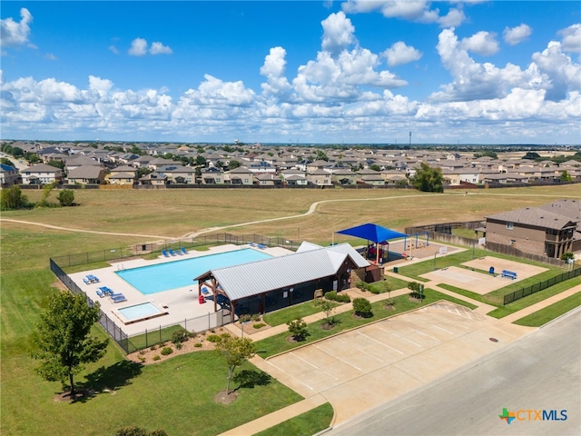 birds eye view of property