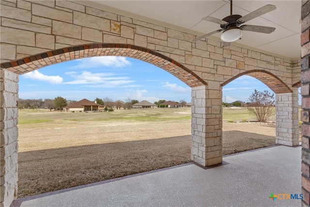 2747 Hester Way, Salado, TX 76571 - view of patio / terrace featuring a ceiling fan