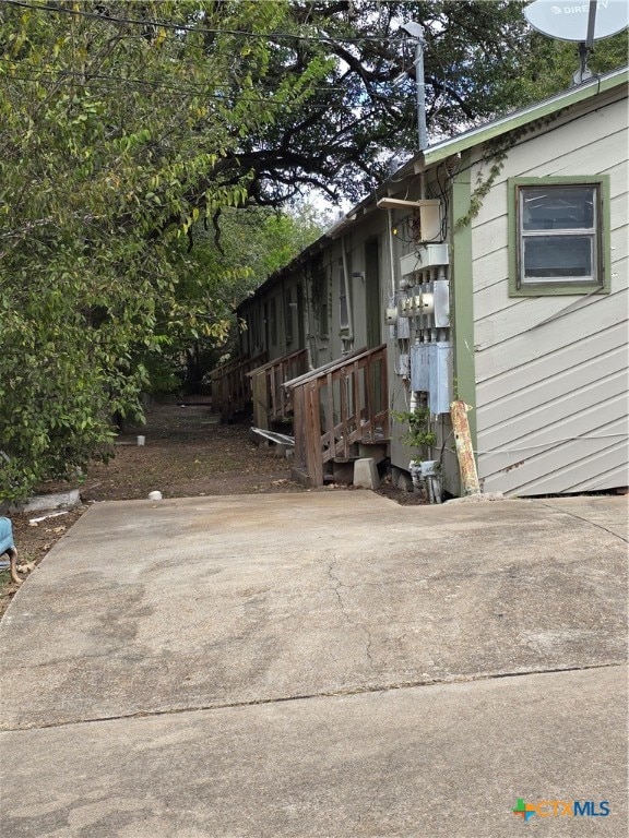 view of home's exterior featuring a patio area