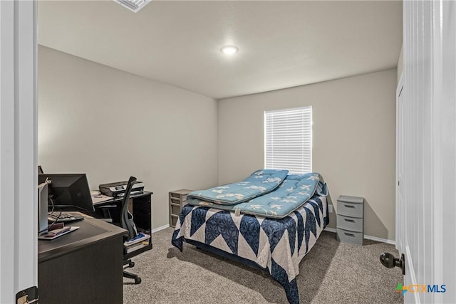 1703 Fossil Trl, Belton, TX 76513 - carpeted bedroom featuring baseboards and an office area