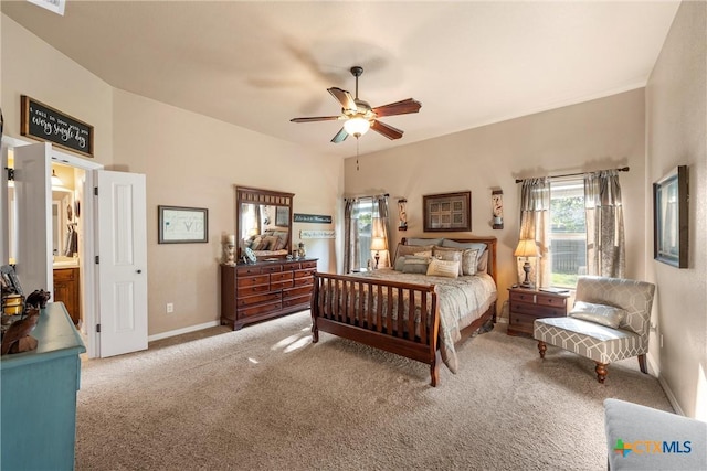 3201 Purple Sage Dr, Belton, TX 76513 - carpeted bedroom with baseboards and ceiling fan