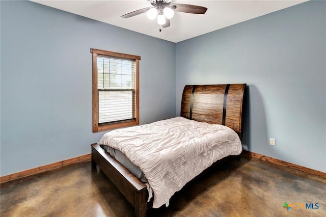 1622 Old Goliad Rd, Victoria, TX 77905 - bedroom with baseboards and ceiling fan