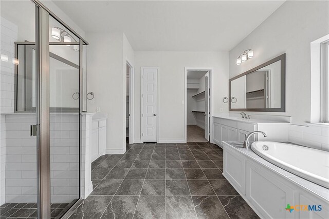 6402 Waggoner Ct, Temple, TX 76502 - bathroom with vanity and plus walk in shower