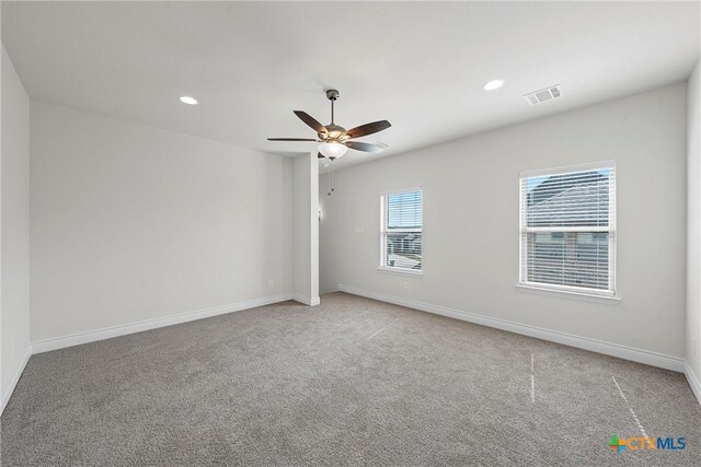 6402 Waggoner Ct, Temple, TX 76502 - empty room with ceiling fan and light carpet