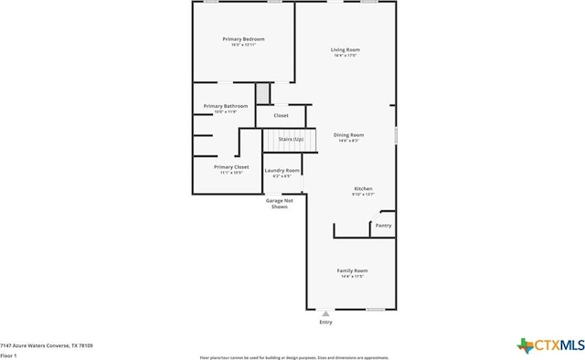 7147 Azure Waters, Converse, TX 78109 - view of home floor plan