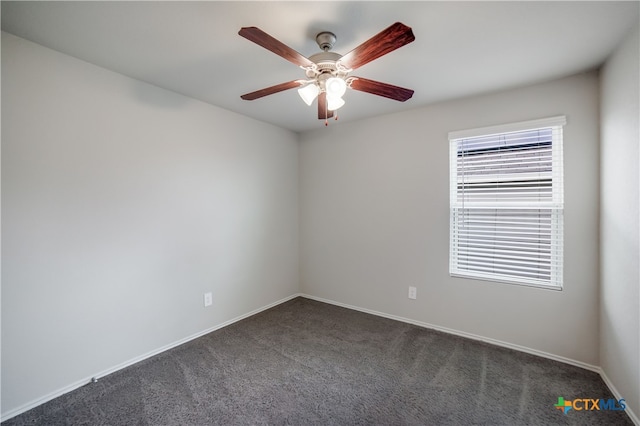 7147 Azure Waters, Converse, TX 78109 - empty room with a ceiling fan and dark colored carpet