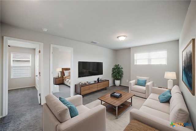 7147 Azure Waters, Converse, TX 78109 - carpeted living area featuring baseboards