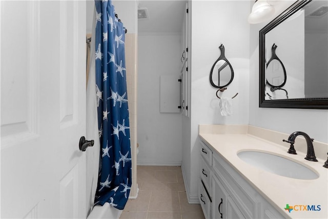 2106 Antelope Trl, Harker Heights, TX 76548 - bathroom with vanity and tile patterned flooring