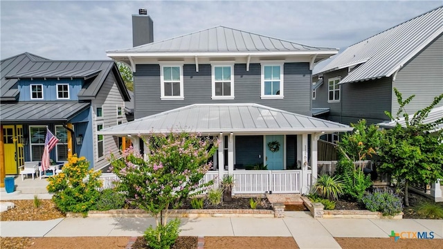 view of front of home with a porch