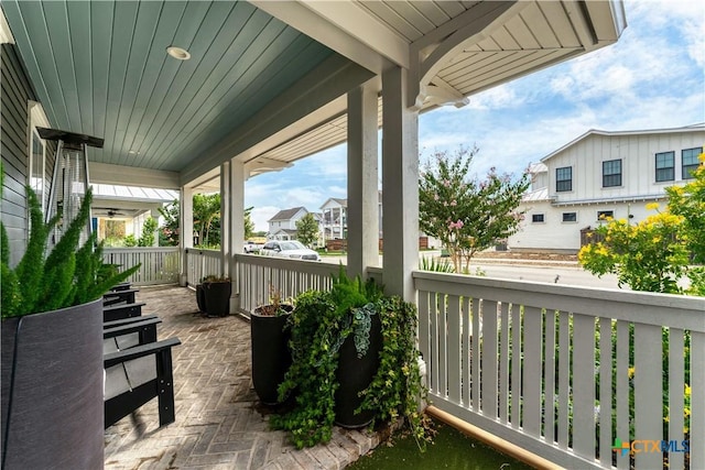 view of patio / terrace featuring covered porch