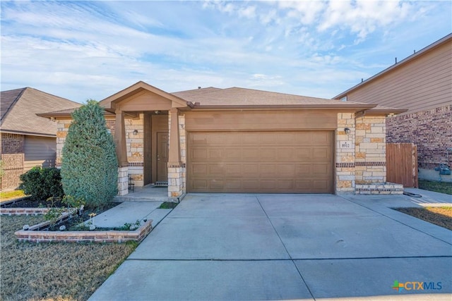 ranch-style house with a garage