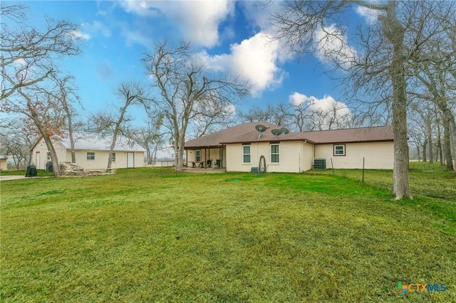 13230 Harvest Hill Ln, Holland, TX 76534 - rear view of house with a yard and a patio area