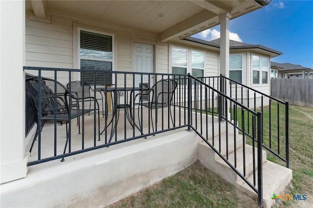 view of balcony