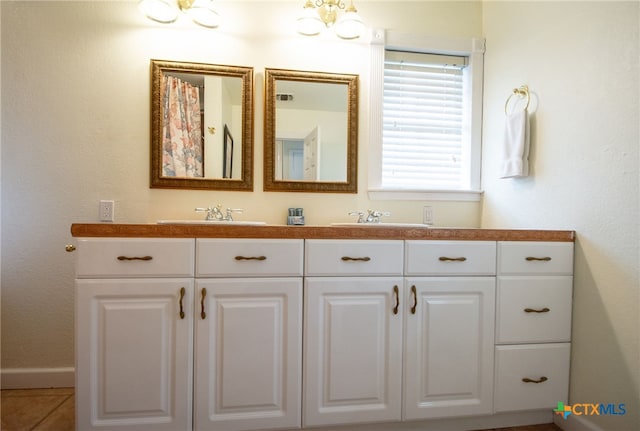 bathroom with vanity