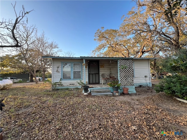 view of front of home