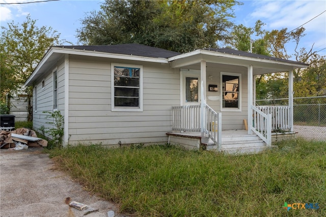 bungalow with covered porch