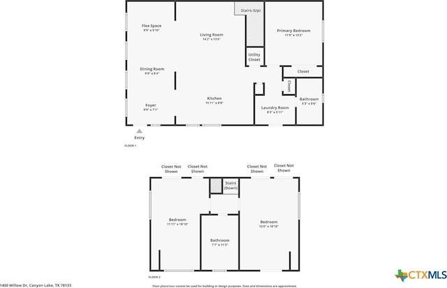 1400 Willow Dr, Canyon Lake, TX 78133 - view of home floor plan