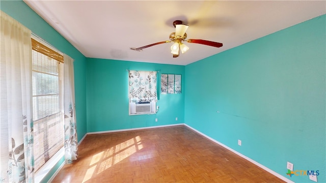 702 E Anaqua Ave, Victoria, TX 77901 - spare room featuring ceiling fan and cooling unit