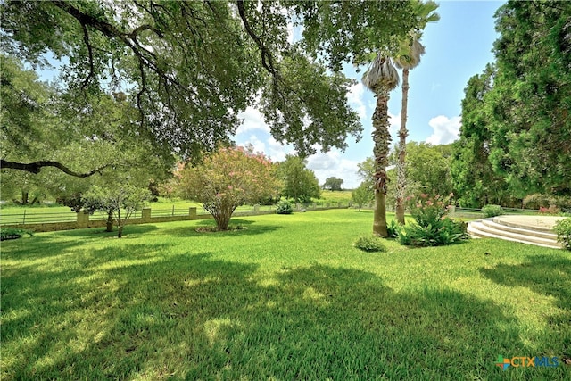 view of community with a lawn