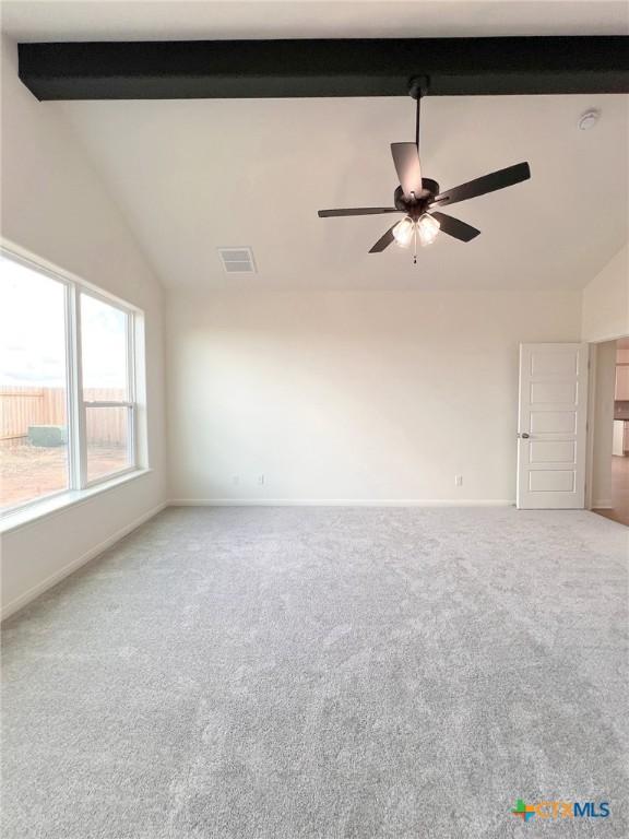 116 Raindance Ct, Victoria, TX 77904 - unfurnished room with carpet floors, a ceiling fan, and a smoke detector
