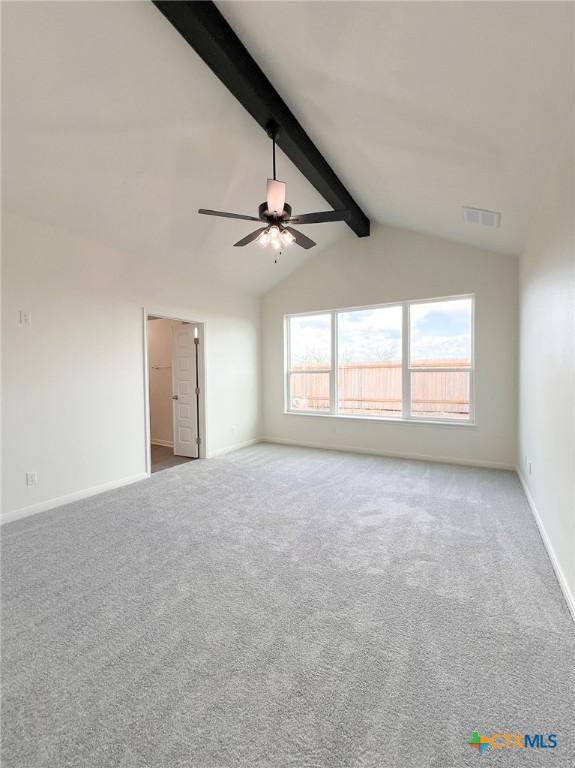 116 Raindance Ct, Victoria, TX 77904 - empty room featuring a ceiling fan and carpet flooring