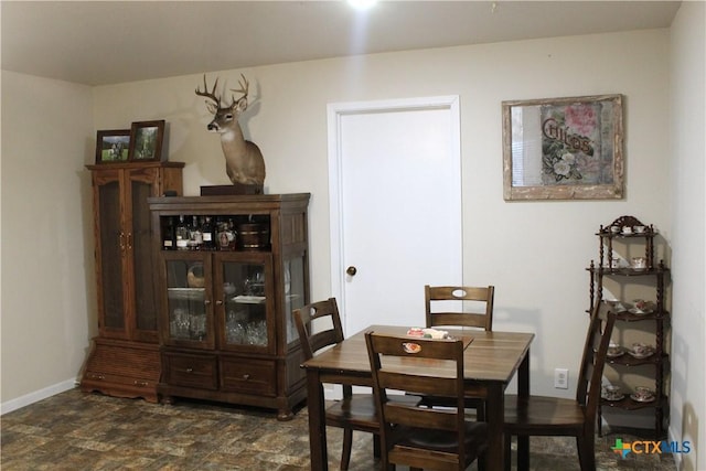 view of dining room