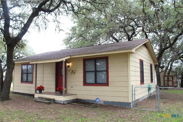 view of front of home