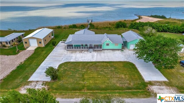 403 Bay St, Austwell, TX 77950 - aerial view with a water view