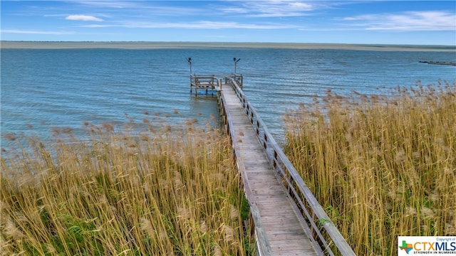 403 Bay St, Austwell, TX 77950 - dock area with a water view