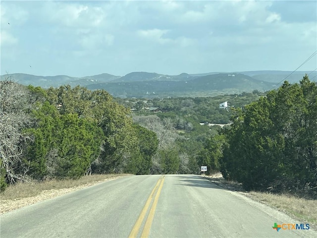 view of street featuring a mountain view