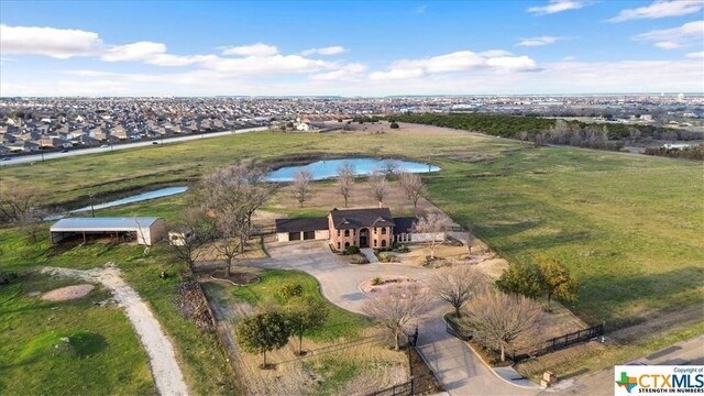 6503 Wells Fargo Rd, Killeen, TX 76542 - aerial view of property and surrounding area with a nearby body of water