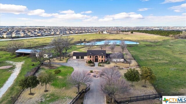 6503 Wells Fargo Rd, Killeen, TX 76542 - aerial overview of property's location with a large body of water