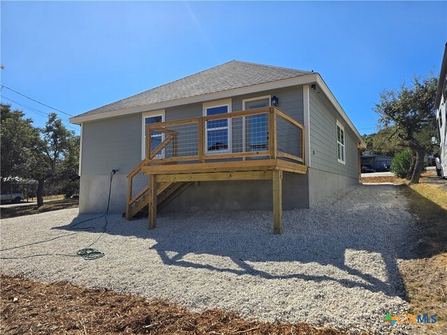 exterior space with a deck