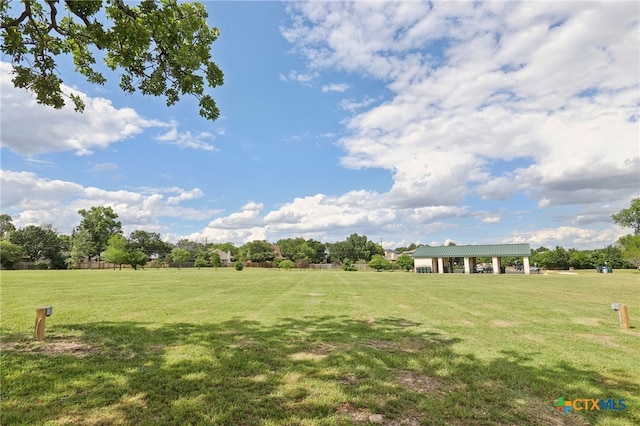 view of grassy yard