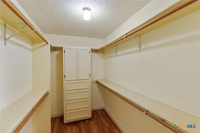 2820 Aurora, Horseshoe Bay, TX 78657 - walk in closet featuring dark wood-type flooring