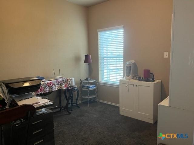 2107 Golden Eagle Dr, Killeen, TX 76549 - home office with dark colored carpet
