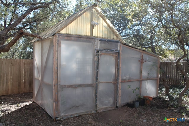 view of outbuilding